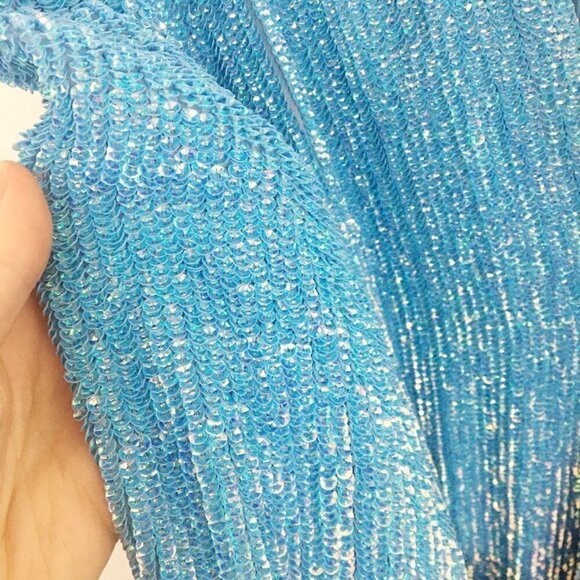 RETROFETE Audrey Sequin Robe Wrap Midi Dress - Picture 8 of 16